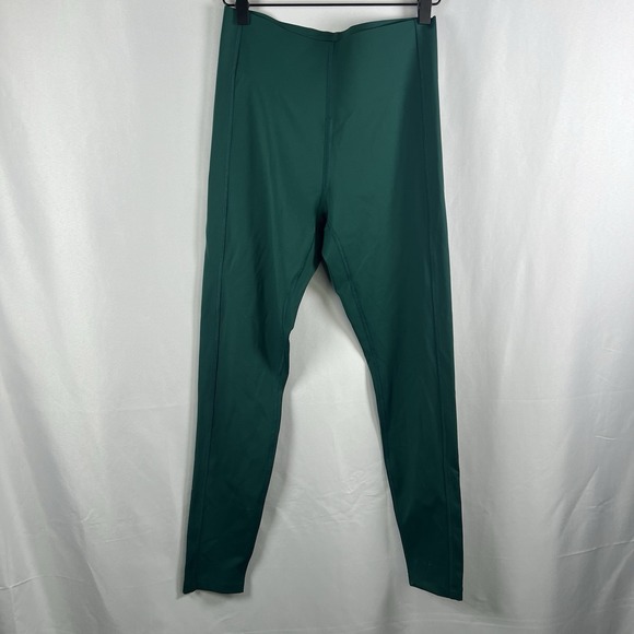 Pink Pom Pom Pants - PINK VS Solid Green Skinny Leggings Medium Polyamide Blend Women's Activewear